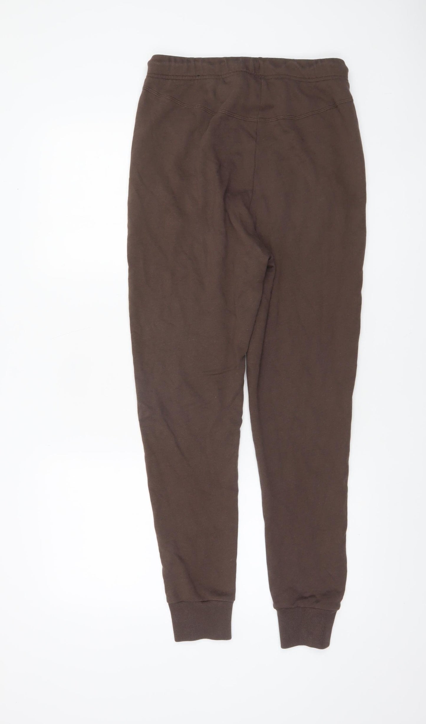 Adidas Men Brown Small Jogger Sweatpants Cotton Blend Casual