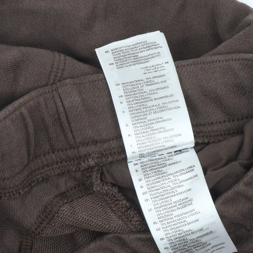 Adidas Men Brown Small Jogger Sweatpants Cotton Blend Casual