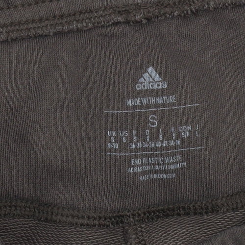 Adidas Men Brown Small Jogger Sweatpants Cotton Blend Casual