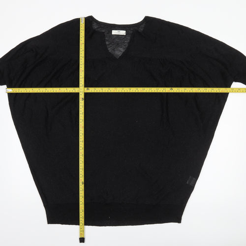 Day Birger et Mikkelsen Women's Black M V-Neck Relaxed Knit Jumper