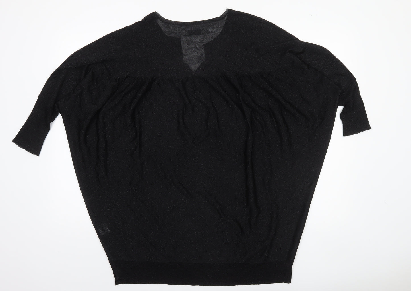 Day Birger et Mikkelsen Women's Black M V-Neck Relaxed Knit Jumper