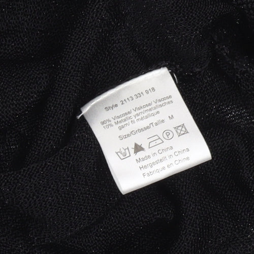 Day Birger et Mikkelsen Women's Black M V-Neck Relaxed Knit Jumper