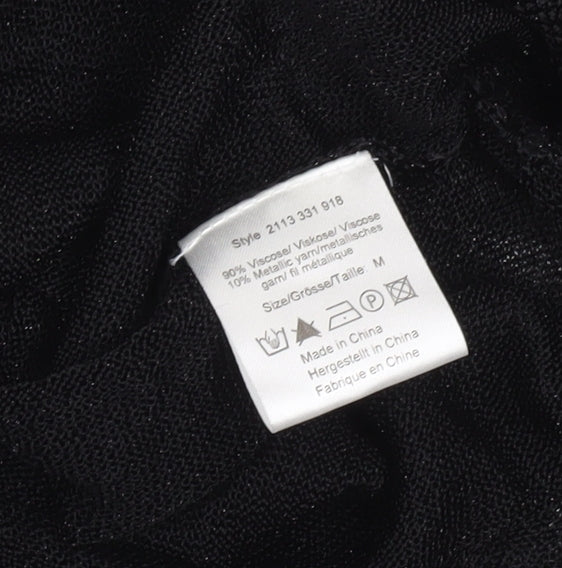 Day Birger et Mikkelsen Women's Black M V-Neck Relaxed Knit Jumper