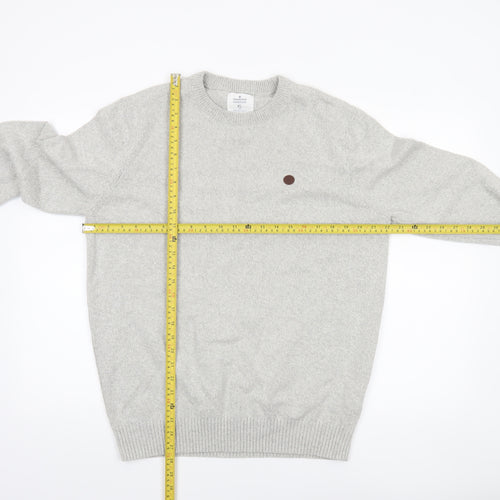 Springfield Men’s Grey Cotton Knit Pullover Jumper XL