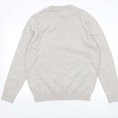 Springfield Men’s Grey Cotton Knit Pullover Jumper XL