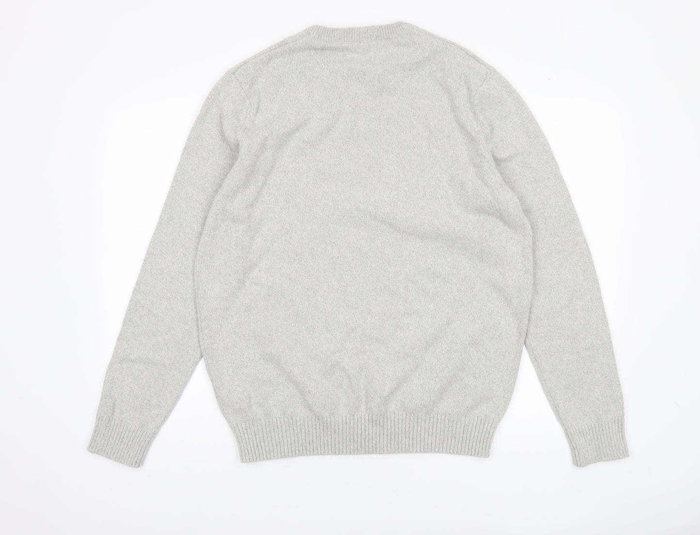 Springfield Men’s Grey Cotton Knit Pullover Jumper XL