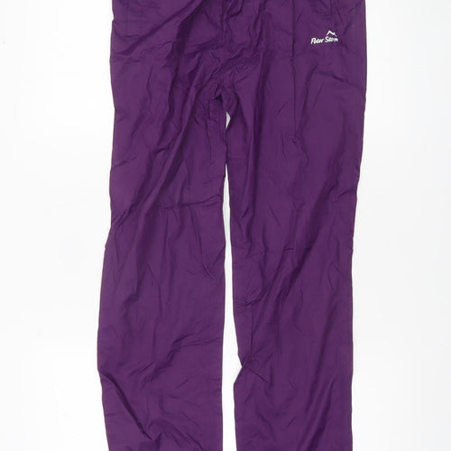 Peter Storm Boys Purple Waterproof Rain Trousers 13 Years Outdoor Lightweight