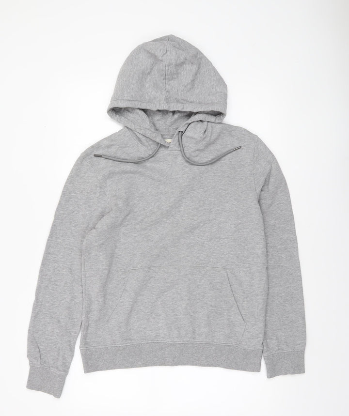 EDC Men’s Grey Regular Fit Pullover Hoodie Size S