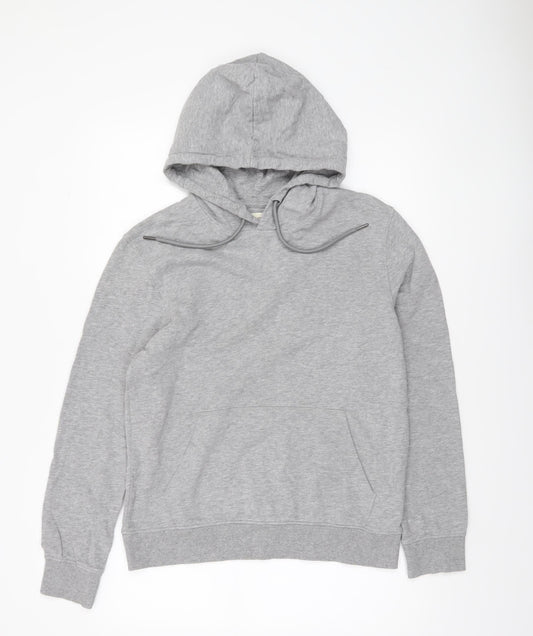 EDC Men’s Grey Regular Fit Pullover Hoodie Size S