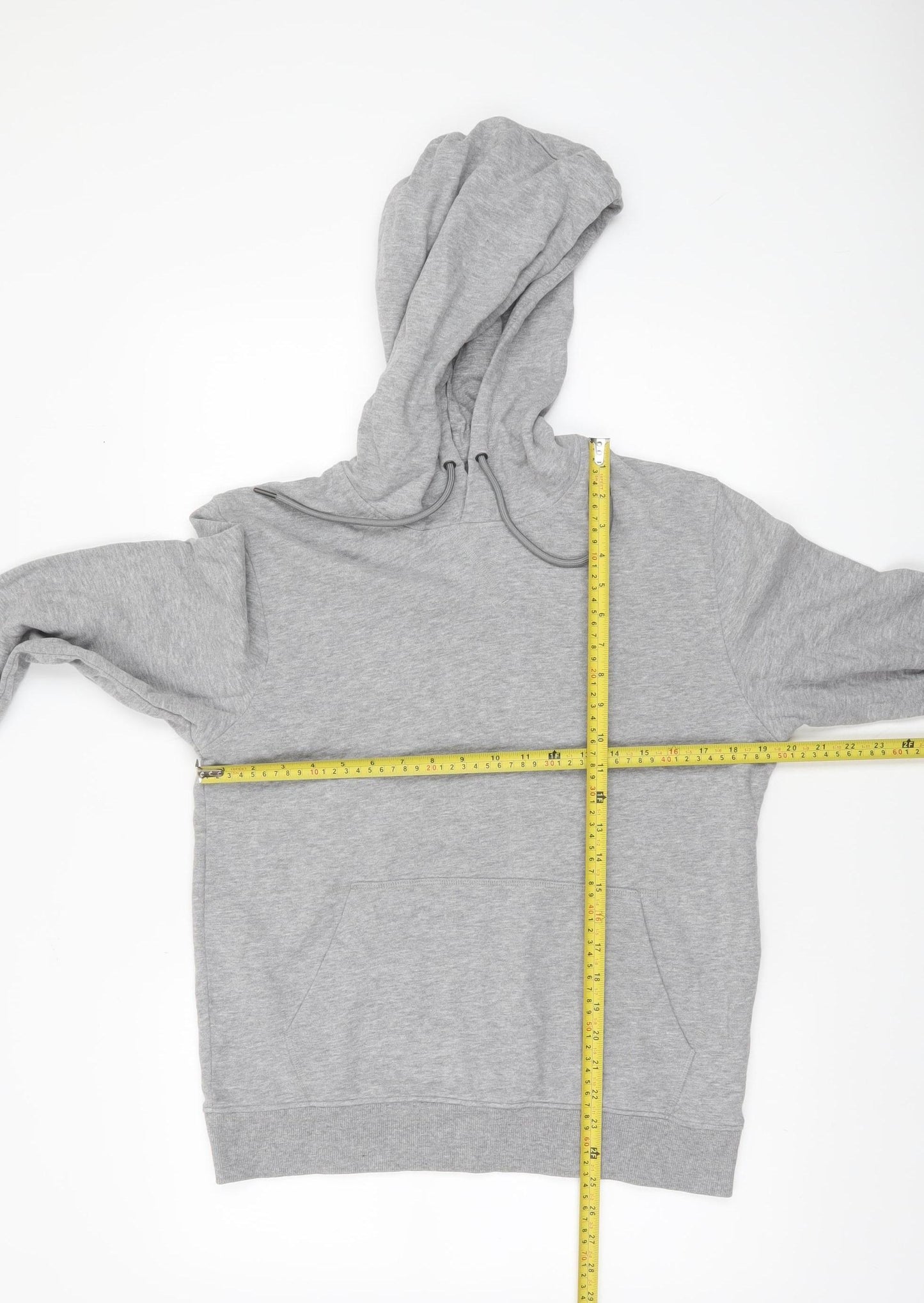 EDC Men’s Grey Regular Fit Pullover Hoodie Size S