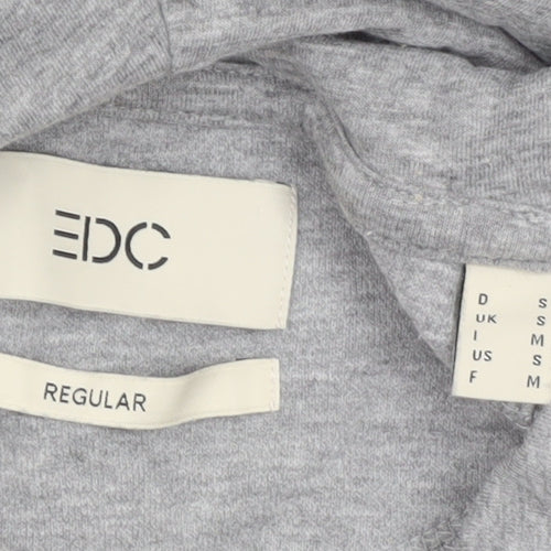 EDC Men’s Grey Regular Fit Pullover Hoodie Size S