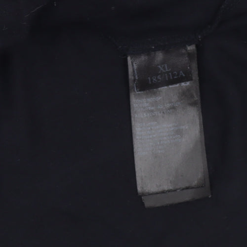 AllSaints Men's Black XL V-Neck Cotton Jersey T-Shirt