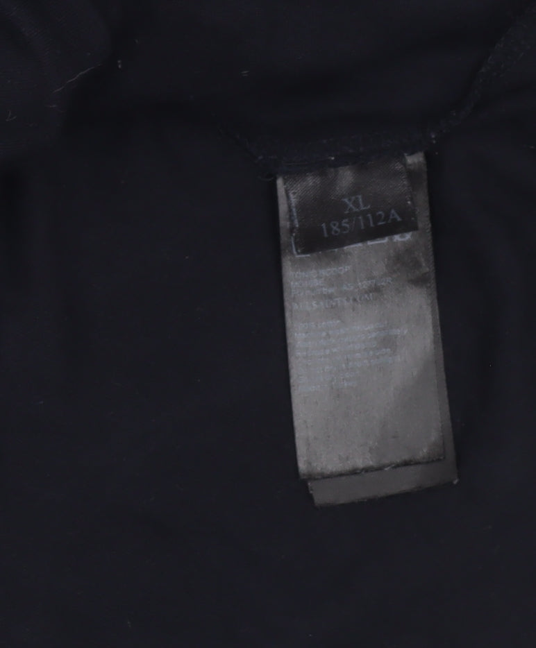 AllSaints Men's Black XL V-Neck Cotton Jersey T-Shirt