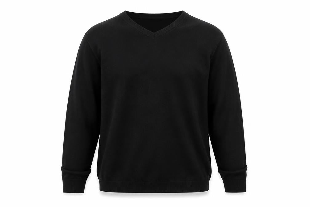 Marks and Spencer Men’s Black V-Neck Jumper XL Acrylic Knit