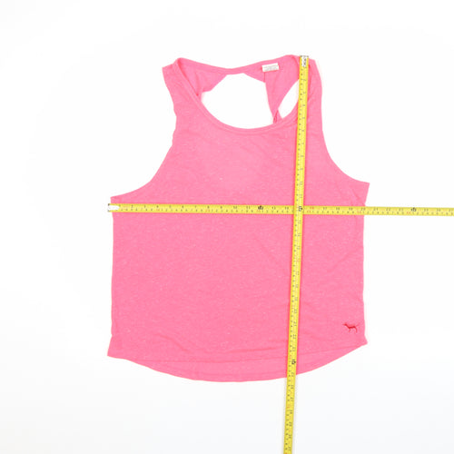 Victoria's Secret PINK Women's Pink Racerback Tank Top Size L