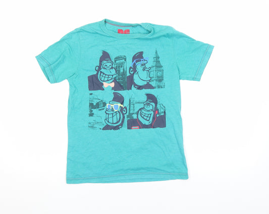 Next Boys Blue 8 Years Graphic Print Cotton Short Sleeve T-Shirt