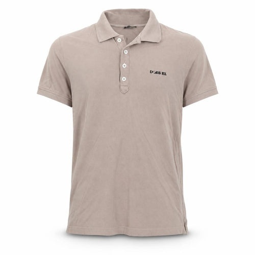Diesel Men's Brown Cotton Short Sleeve Polo Shirt Size M