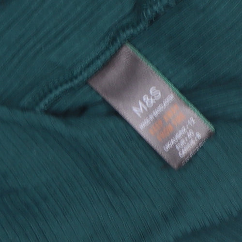 Marks and Spencer Womens Green Size 12 T-Shirt Nightshirt