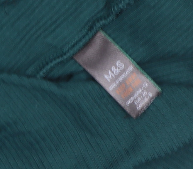 Marks and Spencer Womens Green Size 12 T-Shirt Nightshirt