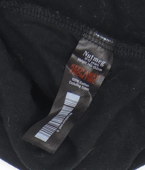 Nutmeg Boys Black The Grinch Christmas T-Shirt 11-12 Years