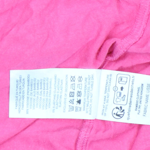 BAM Women’s Pink Bamboo V-Neck Sleeveless Camisole Tank Top Size 12