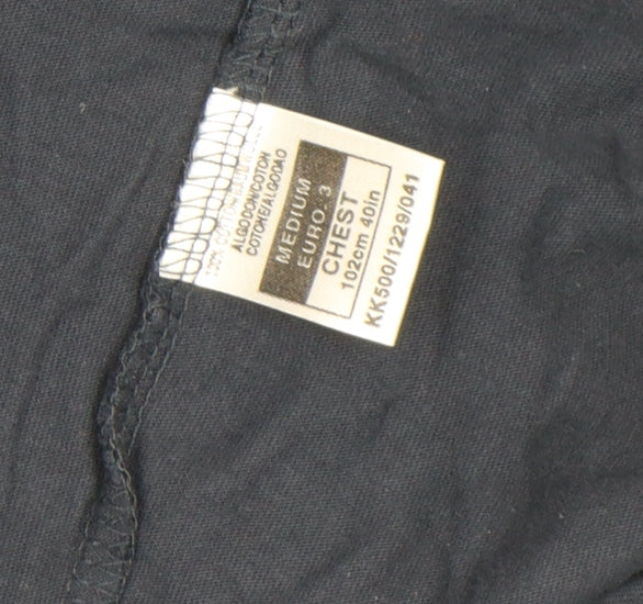 Kustom Kit Men's Black Cotton Crew Neck Short Sleeve T-Shirt M