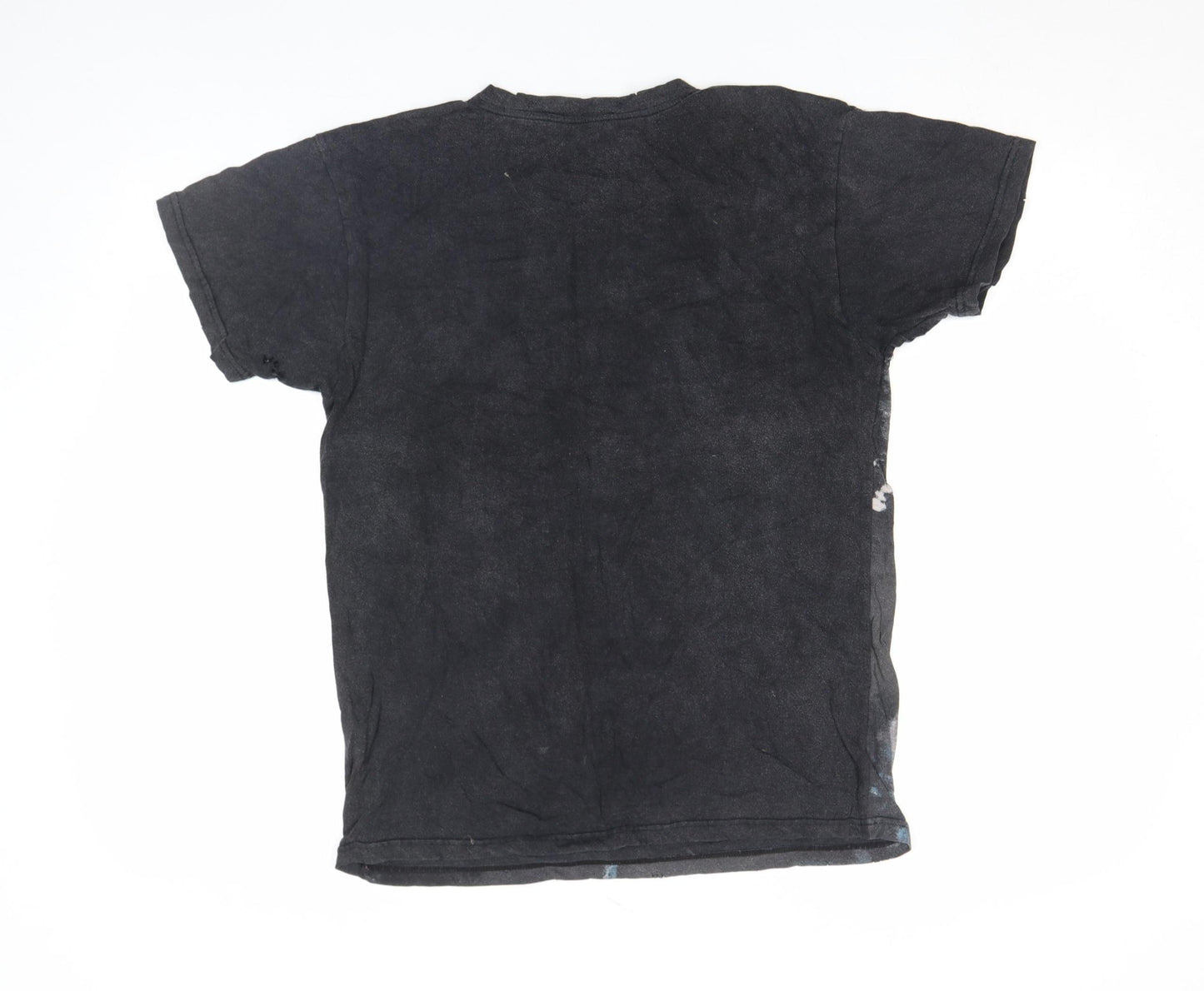 Zara Women Black Shark Graphic Short Sleeve T-Shirt Size S