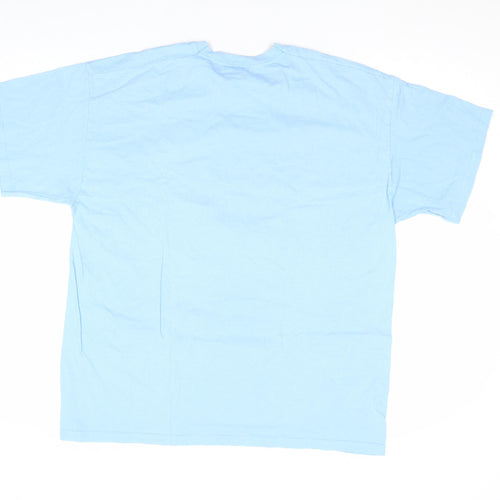 Haynes Men's Blue XL Italian Scooters Graphic T-Shirt