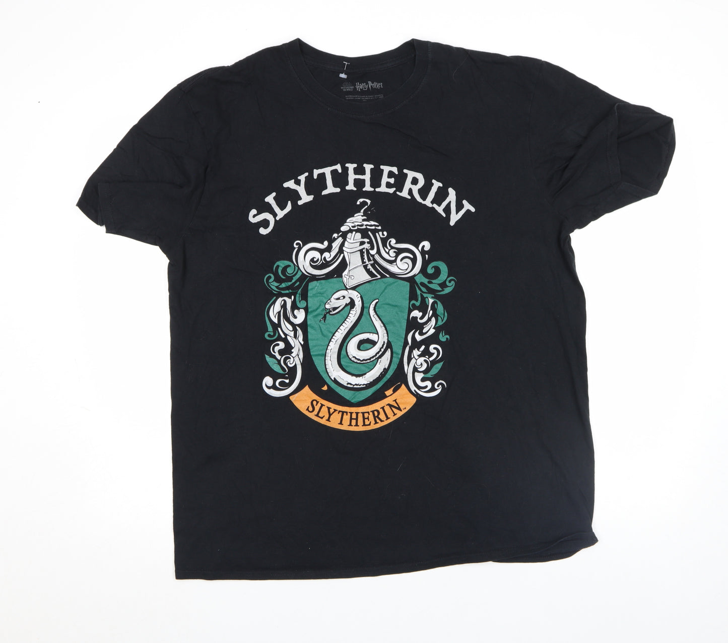 Harry Potter Slytherin Black XL Men's Cotton Graphic T-Shirt