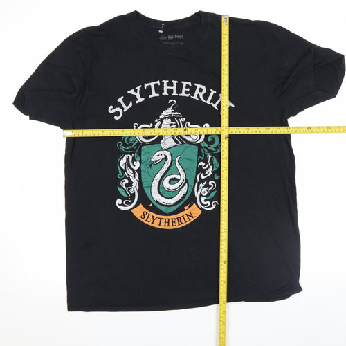 Harry Potter Slytherin Black XL Men's Cotton Graphic T-Shirt