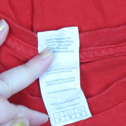 Delta Men Red Stanley Cup Champions 2018 Cotton Short Sleeve T-Shirt M