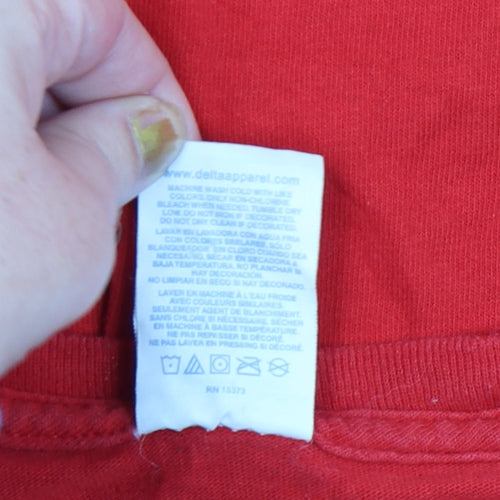 Delta Men Red Stanley Cup Champions 2018 Cotton Short Sleeve T-Shirt M