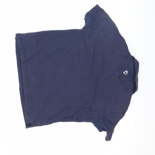 Playerlayer Men’s Blue Polo Shirt Medium Durham Embroidered Sports Top