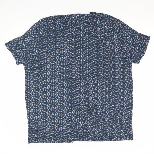 Penguin by Munsingwear Men's Blue Floral Cotton T-Shirt XL