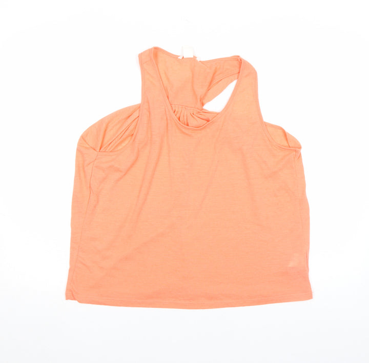 H&M Womens Orange Sleeveless Jersey Tank Top Size S
