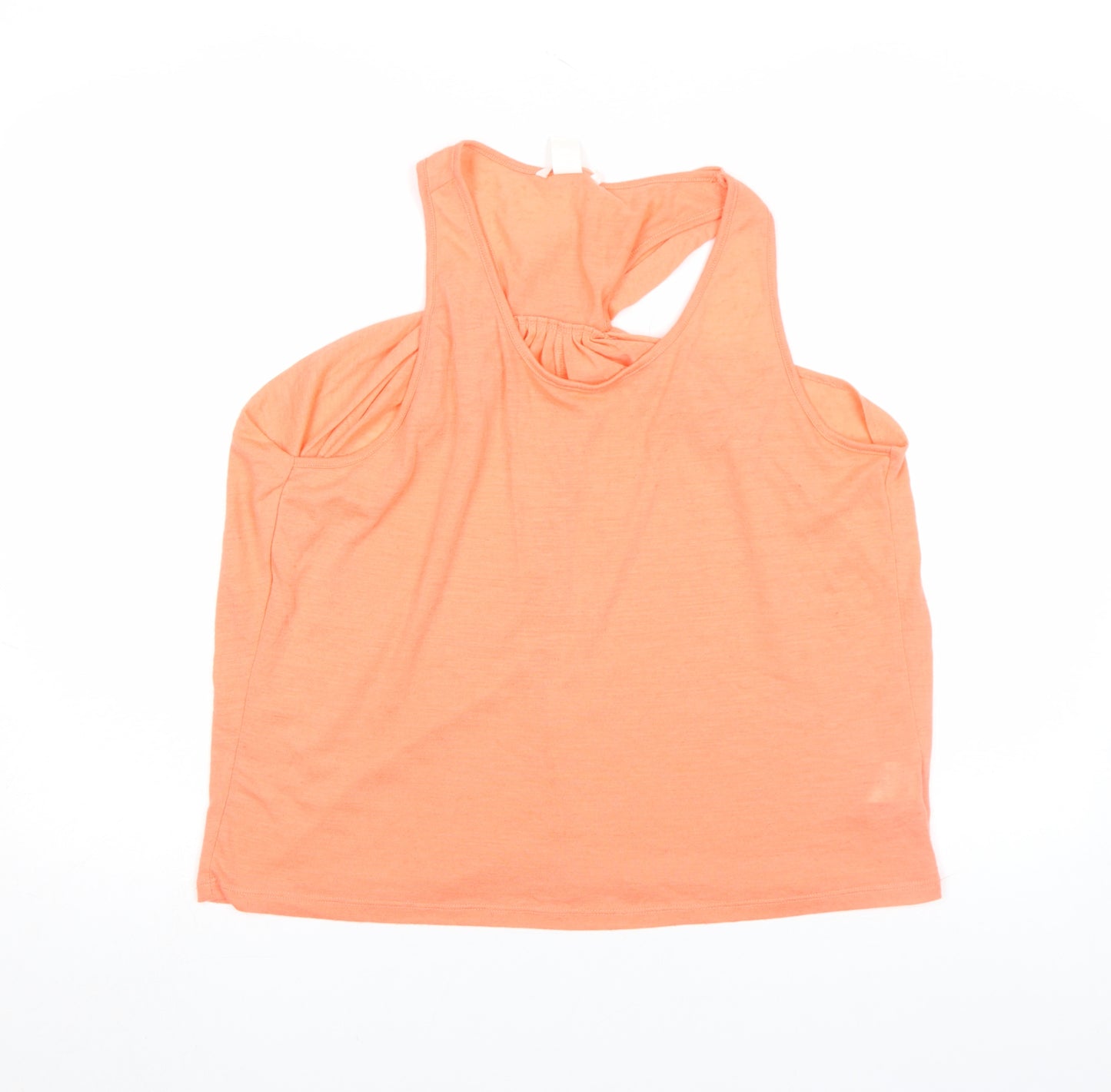 H&M Womens Orange Sleeveless Jersey Tank Top Size S
