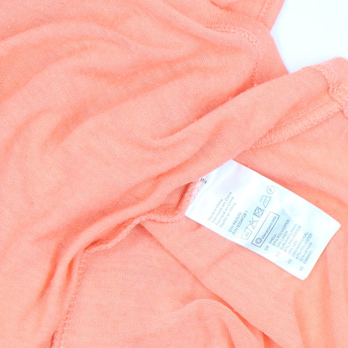 H&M Womens Orange Sleeveless Jersey Tank Top Size S