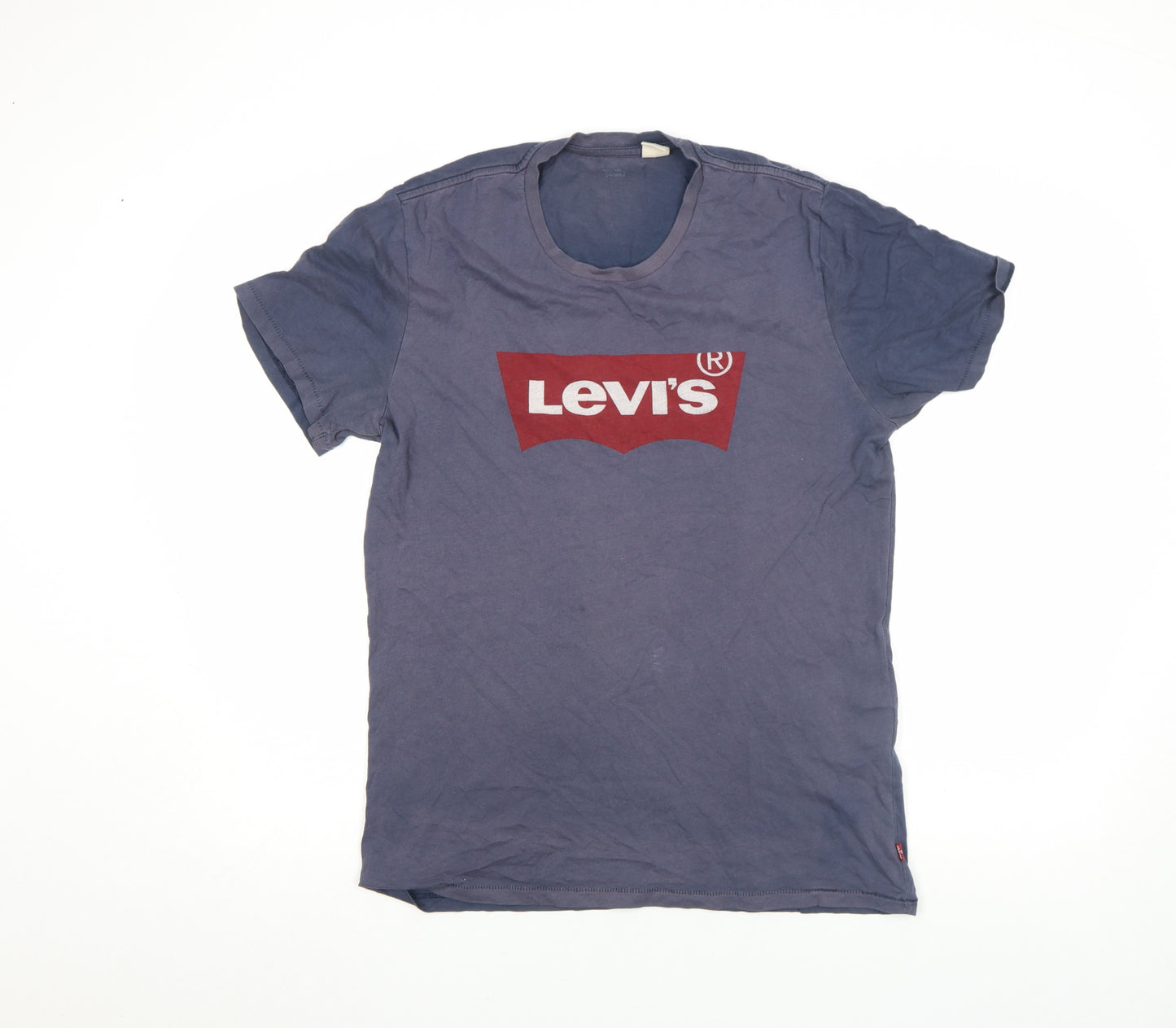 Levi's Men's Blue Graphic Logo Crew Neck T-Shirt Size M