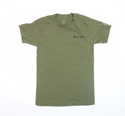 Champion Men's Green Small Crew Neck Short Sleeve T-Shirt