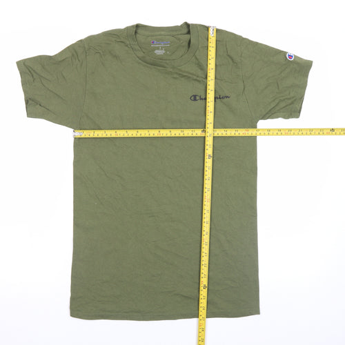 Champion Men's Green Small Crew Neck Short Sleeve T-Shirt