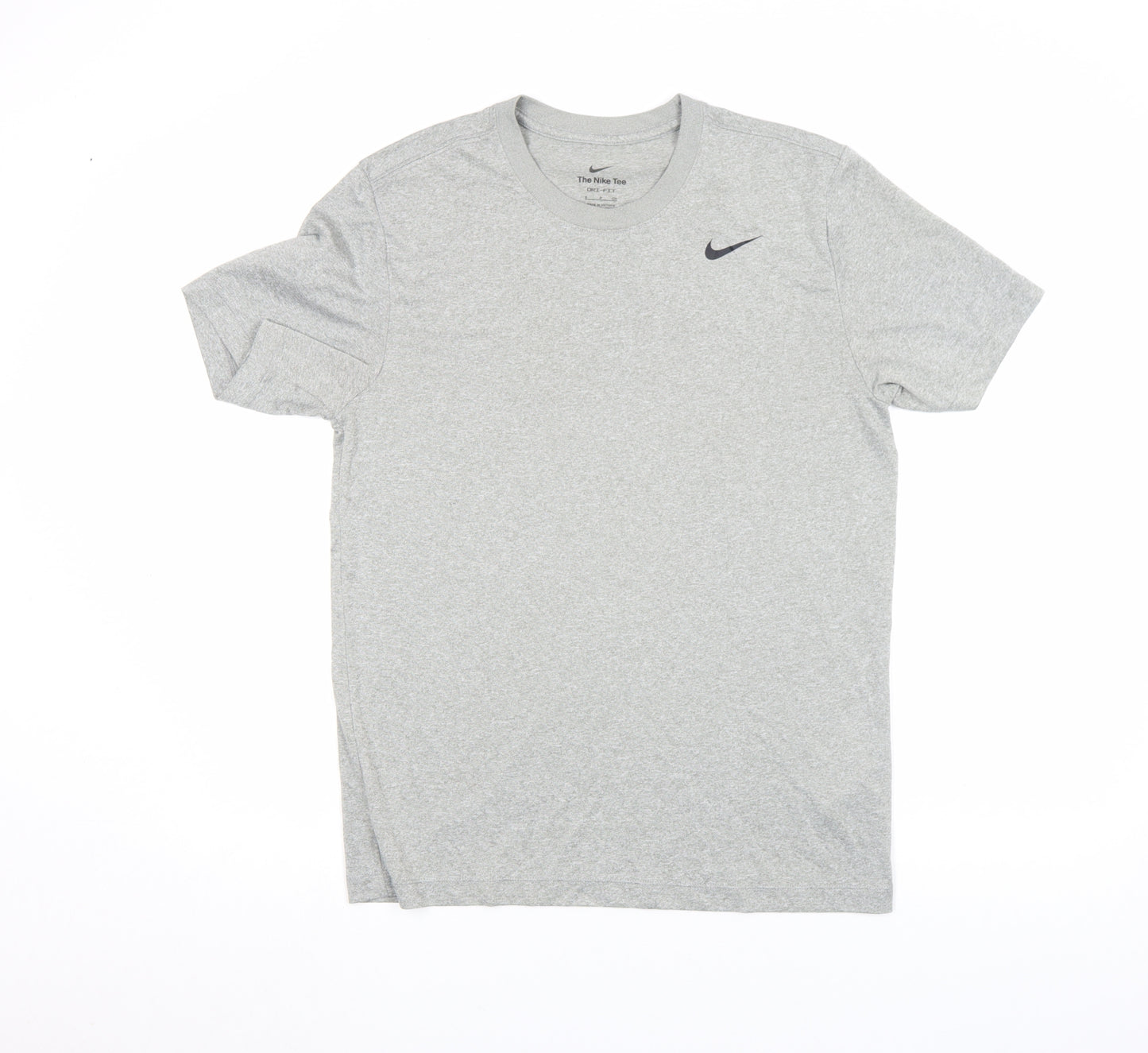 Nike Men's Grey Dri-Fit Athletic Short Sleeve Crew Neck T-Shirt Size S