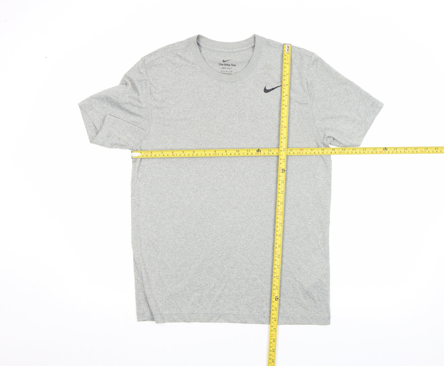 Nike Men's Grey Dri-Fit Athletic Short Sleeve Crew Neck T-Shirt Size S