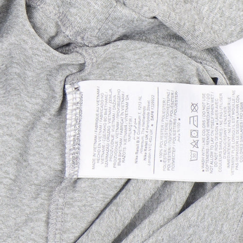 Nike Men's Grey Dri-Fit Athletic Short Sleeve Crew Neck T-Shirt Size S