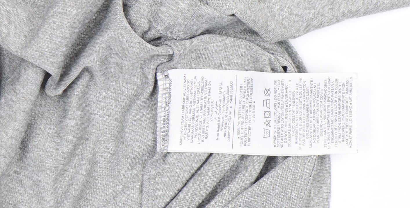 Nike Men's Grey Dri-Fit Athletic Short Sleeve Crew Neck T-Shirt Size S