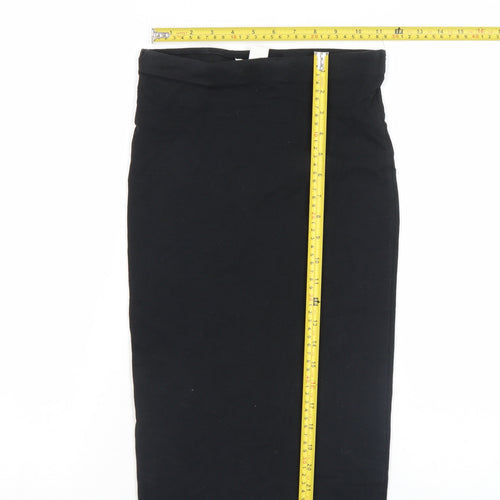H&M Women’s Black XS Pencil Skirt Stretch Cotton Jersey