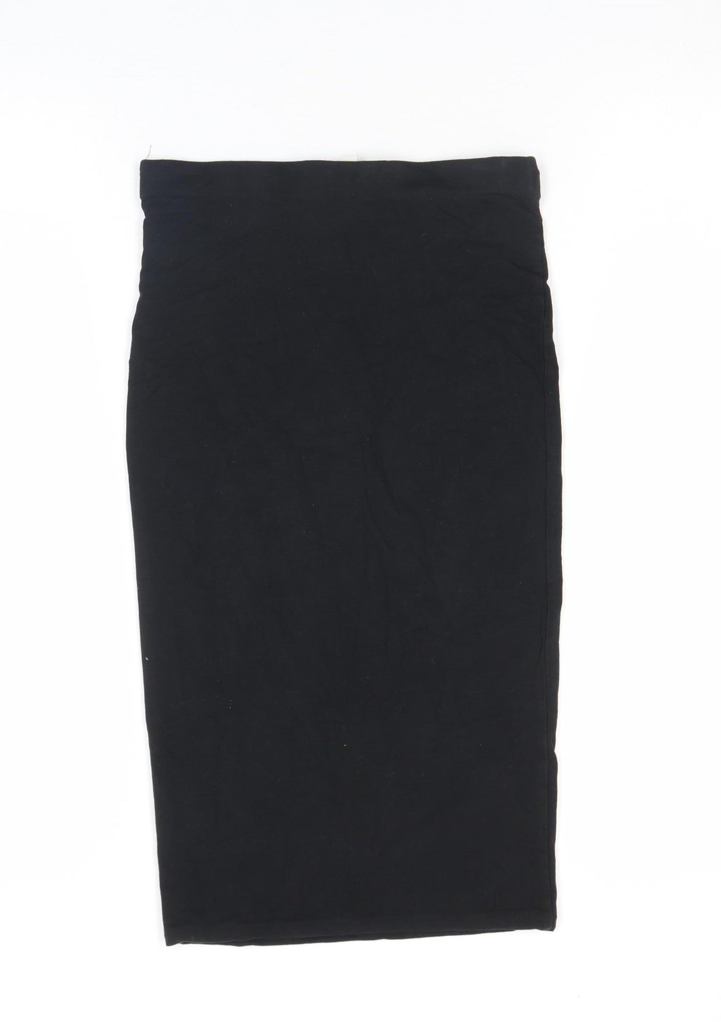 H&M Women’s Black XS Pencil Skirt Stretch Cotton Jersey