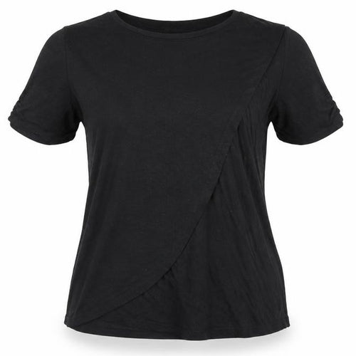 New Look Women Black Maternity Stretch Jersey T-Shirt Size 10