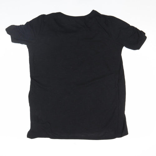 New Look Women Black Maternity Stretch Jersey T-Shirt Size 10
