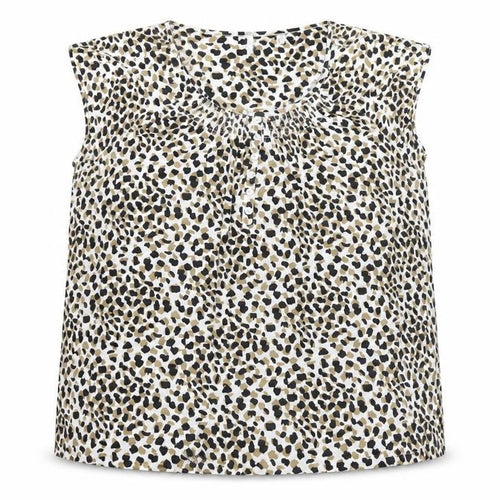 Anthology Women's Plus Size 24 Animal Print Cotton Sleeveless Blouse