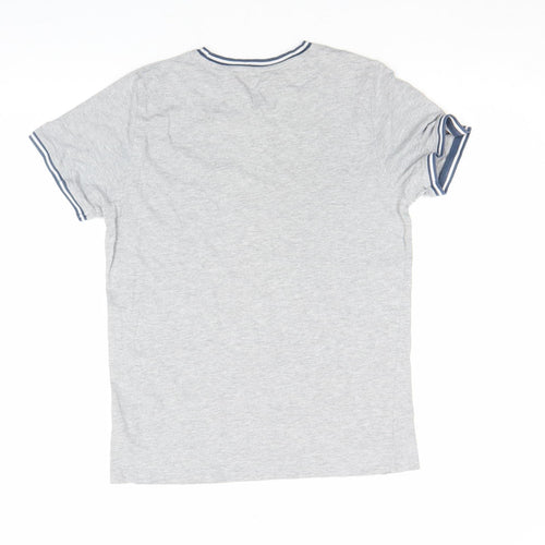 Next Boys Grey 14 Years Cotton Crew Neck Logo T-Shirt